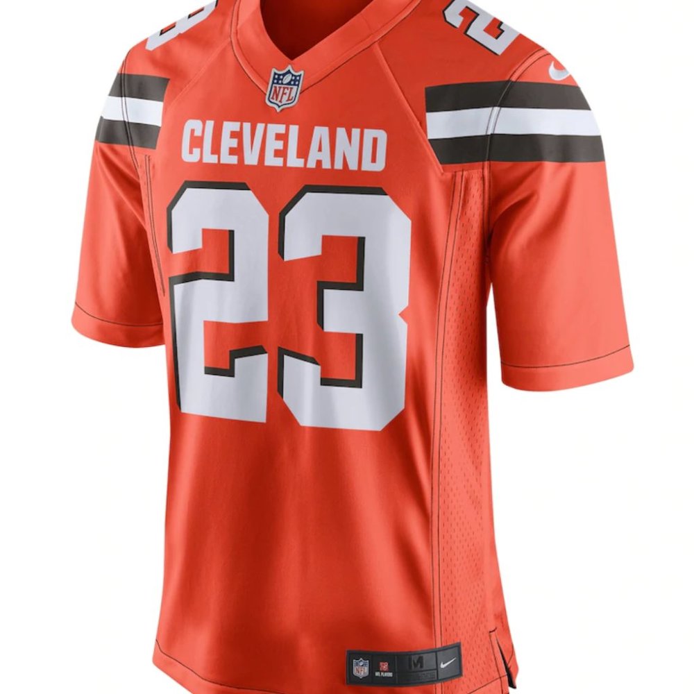 Mens Cleveland Browns Haden Nike Orange NFL Jersey